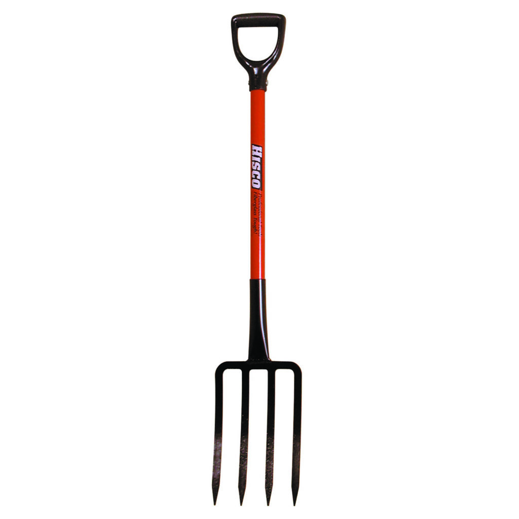 Four Tine Roofer’s Spading Fork with 30 in. Fiberglass Handle and D