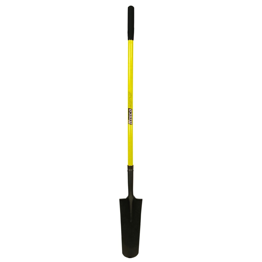Drain Spade Sharp Shooter with Yellow 49 in. Fiberglass Handle, 16 in. Blade, and DoubleDip